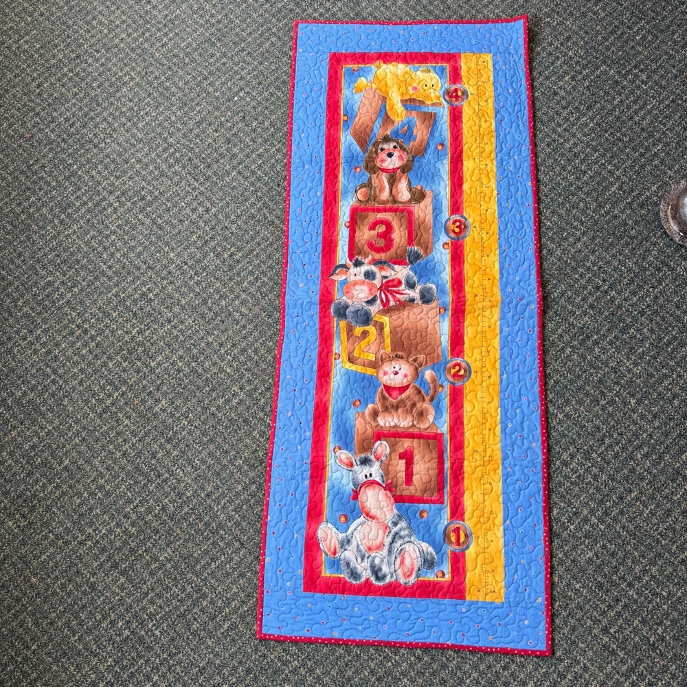 Handmade Quilted Growth Chart